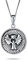 Bling Jewelry Runder Medaillon-Disc Religiöser Wendbarer Beidseitiger Schutz Graviertes Gebet Schutzengel Medaillon Anhänger Halskette Für Damen .925 Sterlingsilber
