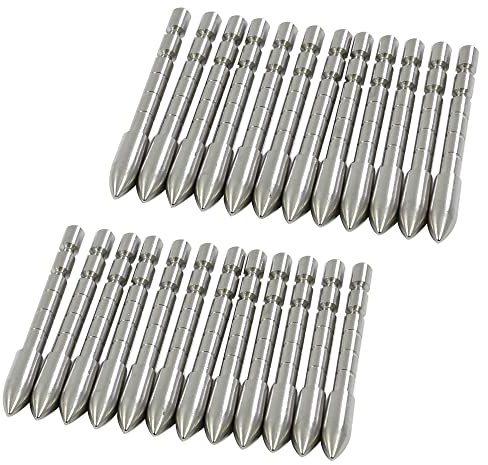 BICASTER Pointes de flèches ID 4,2 mm à Coller - 24 pièces (100grains)
