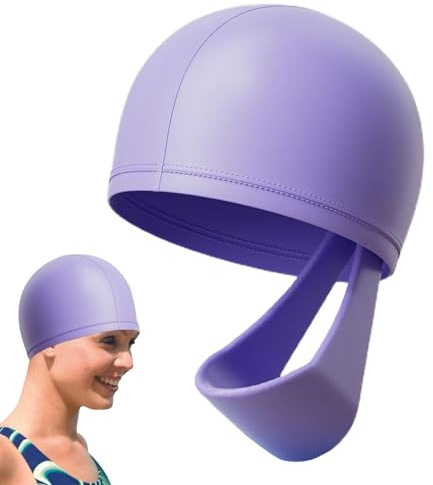Cuffia da bagno per adulti, cuffia da bagno da donna adulta, cuffia da nuoto per capelli, cuffia da bagno antiscivolo, cappelli da nuotatore impermeabili, cappello da nuoto per capelli lunghi e corti