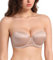 Lemorosy Women's Push Up Strapless Bra Multiway Convertible Thick Padded Everyday Underwire(Beige,36C)