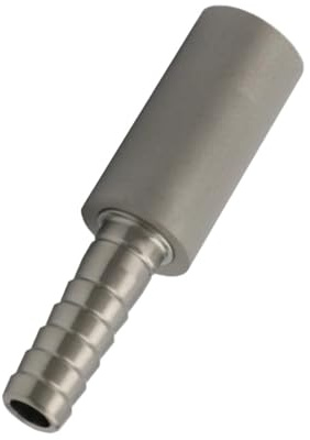 LZYXFP 0.5 or 2 Micron Diffusion Stone with 1/4 Barb, Stainless Steel Aeration Stone Carbonating Stone for Home Brewing Beer(2 Micron)