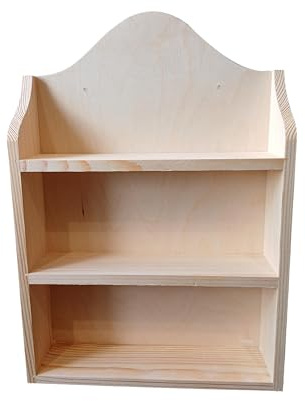 Wooden World - Étagère à épices de Cuisine en Bois à Trois Niveaux