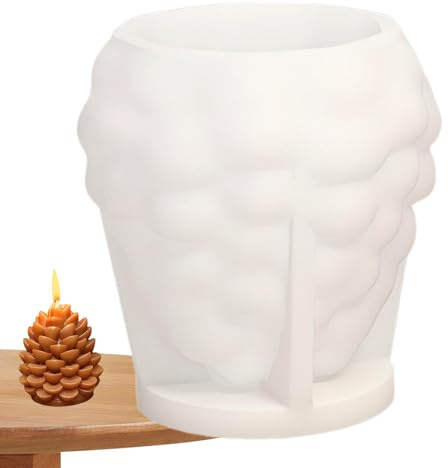 Moules À Bougie En Silicone | Outils D Artisanat Réutilisables Pour Pommes De Pin | Moules à Savon de Noël Décorations de Fêtes,Pour Thanksgiving Cire Résine Moulage Époxy Argile Arts