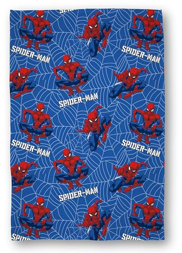 Disney Spiderman - Manta con Licencia Oficial | Súper Suave, diseño de Aventura | Manta de Forro Polar cálida y súper Suave al Tacto hogar, Dormitorio, Fiestas de Pijamas y Camping