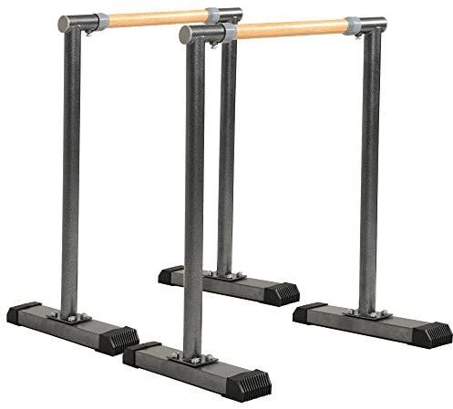 YIsintruan Dip Station Dip Bar Parallelstangen für Heimtraining mit 180 kg Tragkraft (mattschwarz)