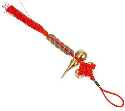 Milisten Pendentif Gourd avec Tassel Fil Doré Décoration De Nouvel an Chinois Ornement Suspendu pour Véhicule Et Maison Symbole De Prospérité Bonne