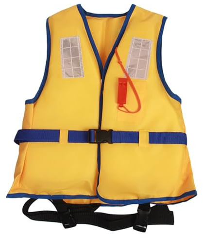 Allbestop Gilet Sauvetage Enfant, Gilet Flottant Enfant Gilets de Flottaison Unisexe pour Le Paddle, Le Kayak, La Pêche(Jaune,3-12 Ans)