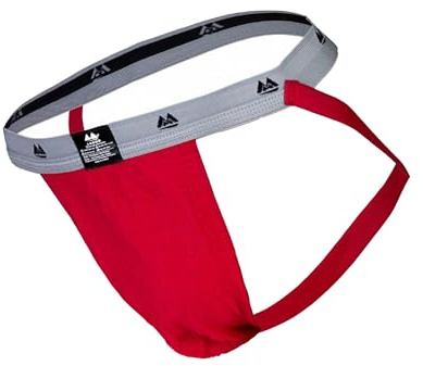 MM Edition Herr supporter jockstrap, röd/grå, XL