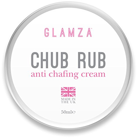 Glamza Chub Rub Anti Chafing Cream 50ml – Aloe Vera Anti-Friction Balm for Inner Thighs, Feet & Underarms – Sports Running, Gym & Everyday Skin Protection