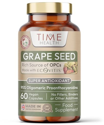 OPC Grape Seed Extract Capsules - Min. 95% OPCs - Made with Italian Vineyard Grapes - Ecovitis™ - UK Made Supplement - Zero Additives - GMP Standards - Vegan