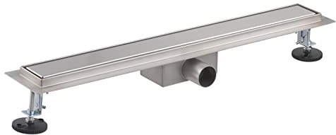 Caniveau extra plat pour douche italienne reversible finition inox/ou à carreler longueur 60 centimètres - Avec siphon anti odeur et filtre pour cheveux NOYON & THIEBAULT
