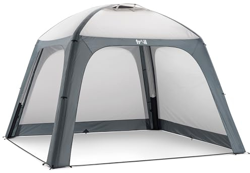 Trail Air Gazebo with Removable Sides, Inflatable Event Shelter, Outdoor Garden Camping Festival Shade, Waterproof 5000mm, UPF50+ UV Sun Protection, Pump & Bag (3m x 3m x 2.2m)