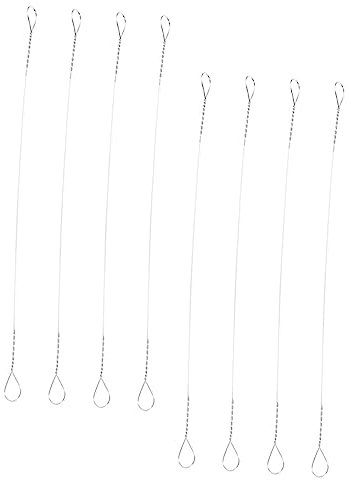 MAGICLULU 8pezzi Fili Per Affettatrice Formaggio in Acciaio Resistente Per Taglio Burro e Formaggi Spessi o Sottili Per Cucina Sostituzione Per Taglierine Affettati e Formaggio