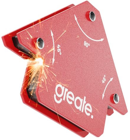 greate Imanes soldadura 12kg de capacidad de carga - Escuadras magneticas para soldar con 45°, 90° y 135° - Escuadra magnetica robusto con fuerte adherencia - Magnetica para soldadura para metal