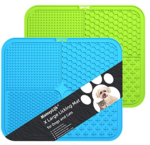 Tapis à lécher pour Chiens et Chats, Tapis à lécher avec ventouses pour soulager l'anxiété du Chien, Alimentation Lente pour Le Bain et Le
