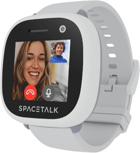 SPACETALK Adventurer 2 smartwatch for Kids, 4G smartwatch with GPS & Video Calling & Parental Controls Safe with School Mode, Emergency SOS, Frost