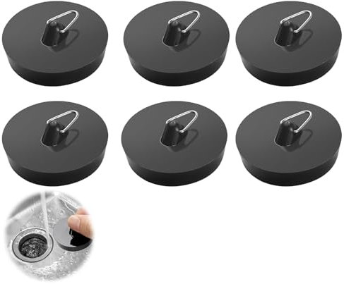 6 Pièces Bouchon Baignoire Silicone Bouchon Evier Cuisine Bouchons Baignoire,Bouchons Evier Cuisine Universel Convient pour Cuisine Salle De Bain WC