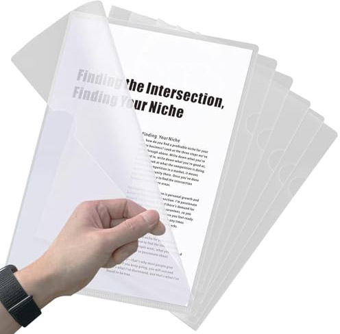 HIGA-JKL Buste trasparenti formato A4, aperte lateralmente, 30 pezzi, extra forti, 180µ, trasparenti, in plastica PP, con apertura a foglio, per cartelline volantini, cartelle rapide e cartelle per