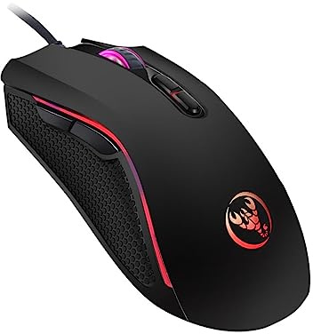 DIYEAH Ratón Luminoso para Cable Diseño Ergonómico Ratón Gaming dpi Ajustable para Gaming Nocturno y Trabajo de Computadora