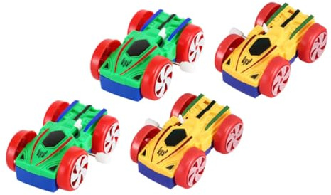 ZUNOXAZ Juguetes De Cuerda Mecanismo De Relojería Coche De Juguete Forma De Coche Niños Tamaño Pequeño Plástico Resistente Colores Variados y Regalar Pack De 4 Piezas