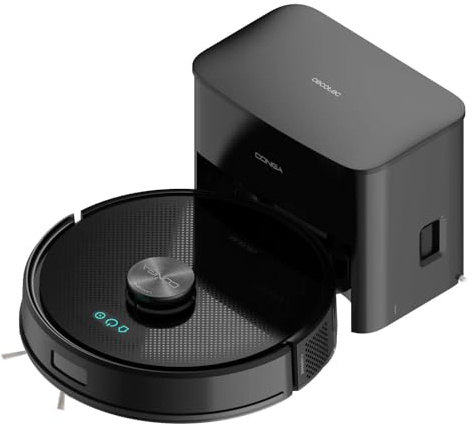 Cecotec Robot Aspirateur et Laveur de Sols avec Base de Vidange Automatique Conga Y70 Genesis. Navigation Laser et Ultra-Puissance de 20000Pa, Brosse Anti-Enchevêtrement, Couverture 180 m², App