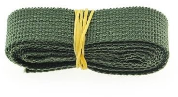 WEOKDFHA sadelgjord 5 meter 25 mm kanvas band bältesväska bomullsväv polyester/bomull ryggsäck band sytillbehör (grön 5 m)
