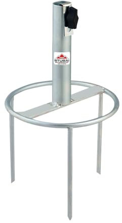 STUBAI Schirmständer Rasendorn 25 mm Ø, Höhe 200 mm, 1000 g – robuster Sonnenschirmhalter für Rasen & Wiese | werkzeuglos einstecken | standfest & mobil für Garten, Strand & Camping