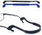 OPUGIT Brillenband, rutschfest, Silikon, Brillen-Halter, Sport, elastisch, weich, für Damen und Herren, 2 Stück, schwarz / blau, One size