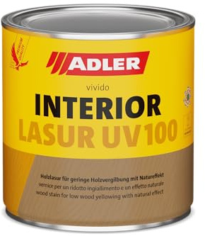 Ädel inomhuslasyr UV 100 – levande hälsosam trälasyr transparent, färg: gran – 2,5 liter, för inomhusbruk med speciellt gulningsskydd, andningsbar vattenbaserad vardagsrumslasyr