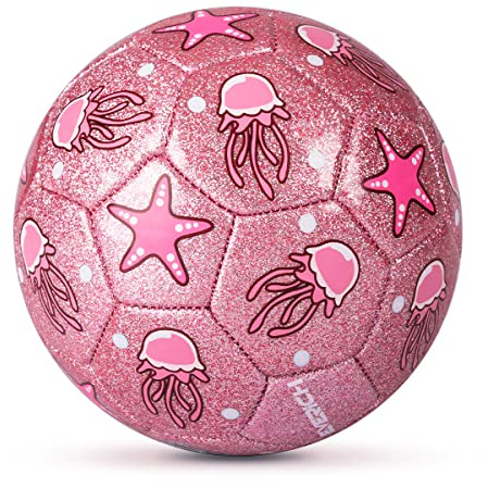 U&C Planet Pallone da Calcio Taglia 2 per Bambini con Pompa e Rete