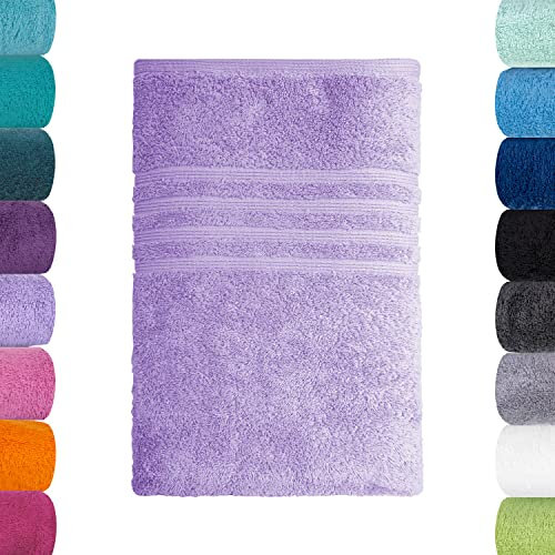Lavea Handtuch, Fliederlila, 50 x 100 cm Premium Frotteeserie Bali | GOTS Zertifiziert, 100% Bio Baumwolle