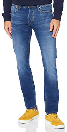 JACK & JONES Men Slim Fit Jeans GLENN Skinny Tapered Legs JJI GLENN ORIGINAL AM