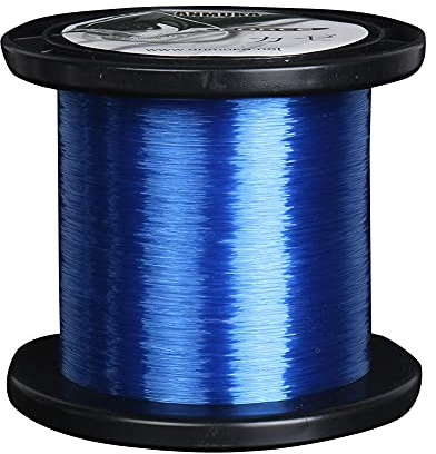 Fil de pêche en nylon 1000 m - Matériau japonais monofilament - Fil de pêche à la carpe - Haute tension - En nylon monofilament - 2 couleurs - Bleu - 1000 m