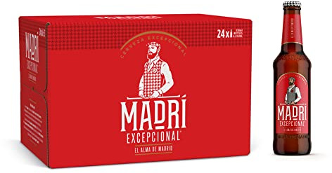 Madri Excepcional Lager Beer 24 x 330 ml (bottles)