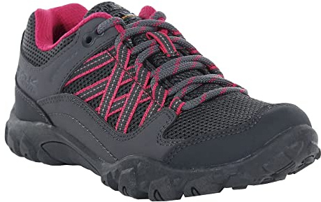 Regatta Kids Edgepoint Low Rise Walking Shoes, Waterproof & Breathable with Hardwearing Outdoor Tread - Perfect for Hiking & Climbing