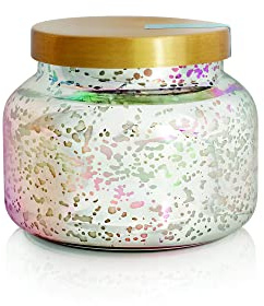 Capri Blue Mercury Iridescent Scented Candles for Home - Long Lasting Decorative Jar Luxury Candles - Gifts for Women & Men - Soy Wax Blend - Volcano (19 oz)