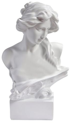 PIGPIGFLY Aphrodite Büste Statue,Griechische Mythologie Göttin,Mini Figur Statuen,Home Store Dekoration, Modern Abstract Kunst Skulpturen Deko, Bürodekorationen,Coquette