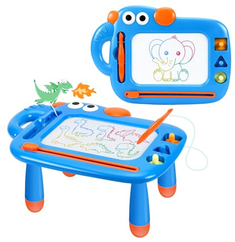 Magnetic Drawing Board for Toddler Boys, Toys for 1 2 3 Year Old Boy, Mess Free Doodle Board Pad, Kids Magna Writing Board, Educational Toys for Toddlers 1-3, Etch Sketch Christmas Birthday Gifts