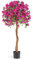 RELAX4LIFE Kunstpflanze, Kunstbaum mit Blüten, Azaleenbaum Künstlich 135 cm, Künstliche Pflanzen im Topf, Künstlicher Baum mit Azalee-Blumen, 576 Blumen & 288 Blätter, Zimmerpflanze Dekopflanze Rosa