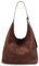 Aucuu Handtasche Damen, Wildleder Hobo Bag, Wildleder Tote Bag, Wildleder Shopper Tasche, Groß Crossbody Bag, Vintage Shoulder Bag, Retro Slouchy Bag, Beuteltasche Schultertasche