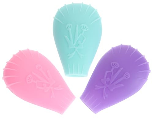 Mipcase Copripennelli in Silicone Protezione per Pennelli da Viaggio per Trucco 3 Pezzi Morbide e Facili da Trasportare Set per Spazzole Fondotinta