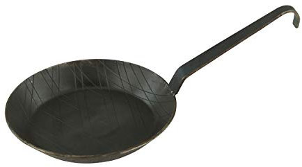 Markenlos Set di padelle in Ferro battuto con Gancio Manico in Tenendo. Misure e Set, Acciaio Inox, Typ1-1er