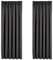 Aspire Homeware Grey Blackout Curtains for Living Room - Pencil Pleat 66x54 inch Drop Bedroom Curtains & Drapes Room Darkening Thermal Insulated Black Out Window Curtain with 2 Tiebacks, 2 Panels