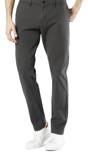 DOCKERS herr Smart 360 Flex Chino Tapered byxor , Steelhead, 32W / 34L