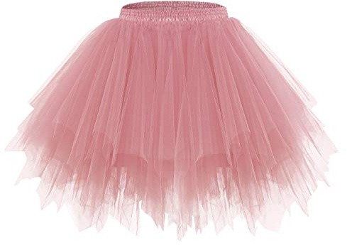 bridesmay Dam tyll tutu kjol, rockabilly karneval underkjol