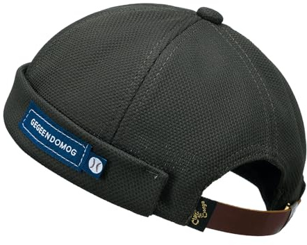 Clape Watch Cap Commando Work Beanie Corduroy Docker Leon Brimless Hat Rullad Cuff Harbour hatt, CT18-Dark Green