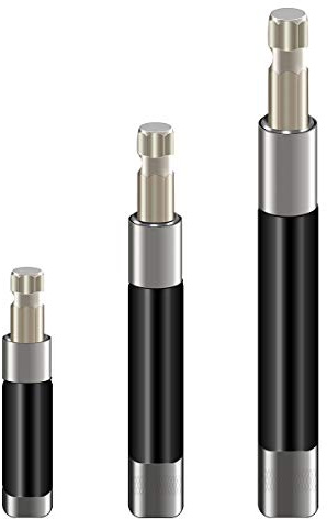 KATUR Quick Release Magnetic Screwdriver Extension Bit Holder, 1/4 Inch Hex Shank Connection Rod Adapter, Magnetic Shock Adapter for Nuts Drill and Handheld Driver 80-120mm,120-200mm,140-240mm