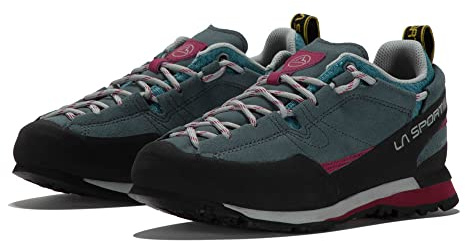 La Sportiva Boulder X Woman, Vandring sneakers för kvinnor, Slate Red Plum, 38.5 EU
