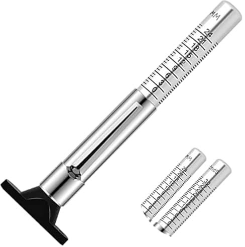 GODESON Stainless Steel Tyre Tread Depth Gauge, UK, 25MM/32nds, Metal