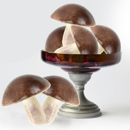 Tuxiaobu Funghi finti, 6 funghi finti in plastica, decorazione di frutta artificiale